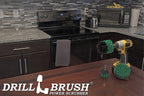 Drillbrush Green Kitchen Cleaning Drill Brushes - Stainless Steel Sink Cleaner/Copper Sink Cleaner - Electric Stove Cleaner/Gas