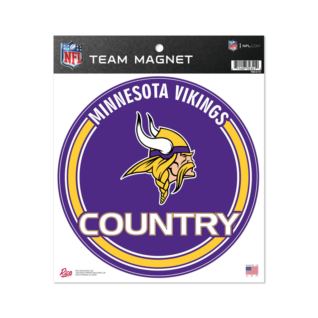 Rico Industries Nfl Minnesota Vikings 8'' Round Magnet