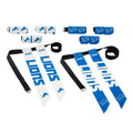 Franklin Sports Detroit Lions NFL Flag Football Sets - NFL Team Football Belts and Flags - Gear + Equipment for Kids and Adults