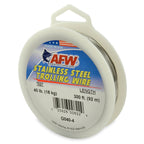 American Fishing Wire Stainless Steel Trolling Wire (Single Strand), Bright Color, 40 Pound Test, 300-Feet