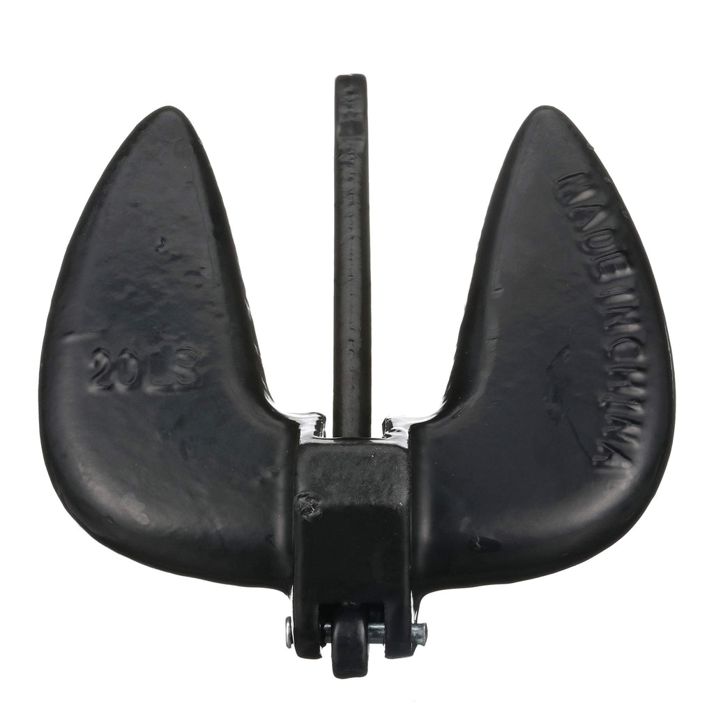 Attwood 9935B1 Aluminum Navy-Style Anchor - 20-Pound - Black