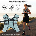 APEXUP 10lbs Weighted Vest Men Women, Weight Vest for Women Workout Equipment for Strength Training Running (Pastel Blue)