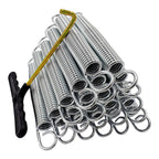 Zhent Trampoline Springs 5.5 Inch Heavy Duty Galvanized 60Si2Mn Trampoline Replacement Parts Accessories With Tool,Suitable For 