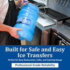 SPARTA San Jamar Saf-T-Ice Plastic Ice-Tote, 6 Gallons, Blue