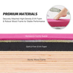 Zelus 8' Folding Gymnastics Balance Beam, Floor Balance Beam W/Carry Handles Anti-Slip Base, Beginners & Professional Gymnasts (