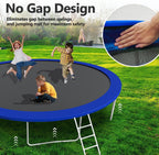 Lyromix Upgraded 8FT Trampoline for Kids and Adults, Large Outdoor Trampoline with Basketball,Stakes, Light, Sprinkler,Basketbal