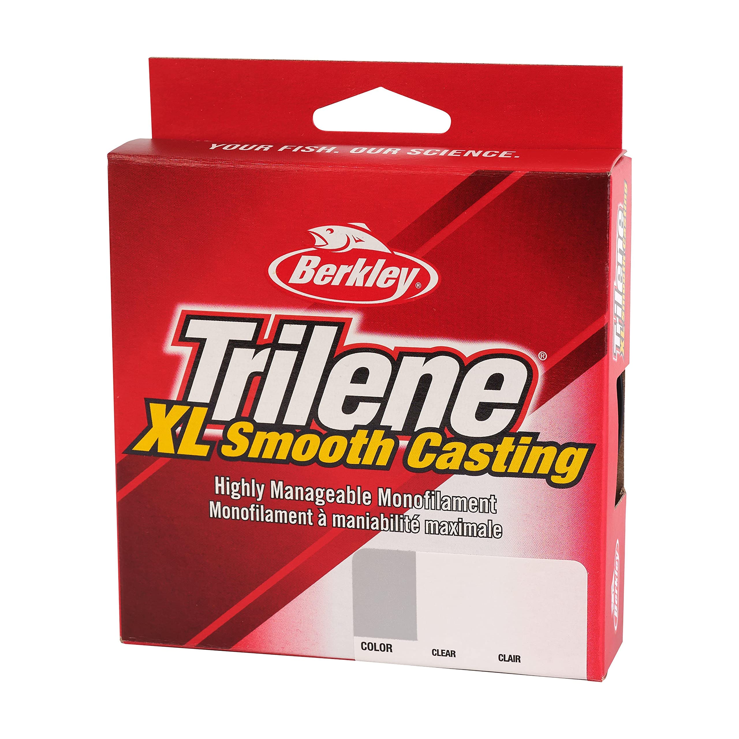 Berkley Trilene Xl, Clear, 2Lb | 0.9Kg, 330Yd | 301M Monofilament Fishing Line, Suitable For Freshwater Environments