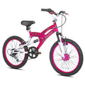 Kent International 20'' Kent Rock Candy Girls Bike - 20 Inch Girls Bike With Front & Rear Hand Brakes And 7 Speed Twist Shifting