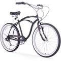Firmstrong Urban Man Beach Cruiser Bike, Mens Bicycle 26-Inch, 7-Speed, Matte Black