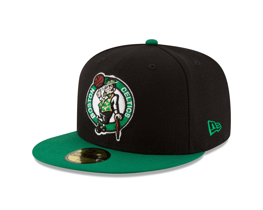 Nba Boston Celtics Men'S 2-Tone 59Fifty Fitted Cap , Black , 7 1/8