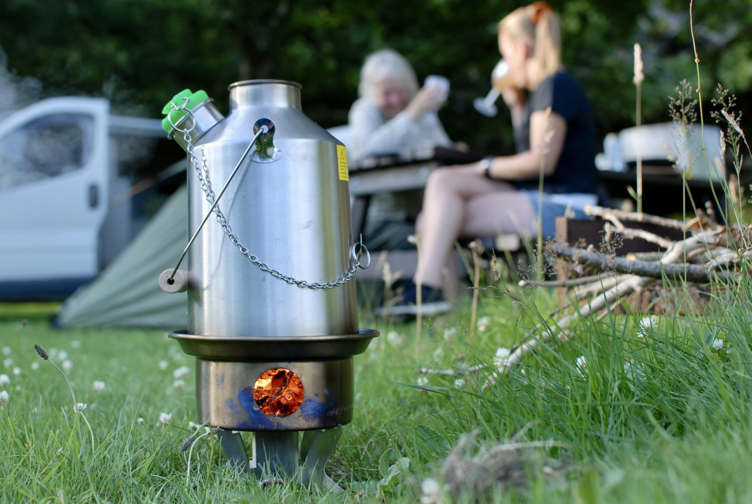 Kelly Kettle Ultimate Base Camp Kit - 54 Oz Large Stainless Steel Camp Kettle, Lightweight Camping Kettle With Whistle, Kelly Ke
