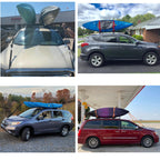 Fishyuan Quick Loops - Fast Kayak And Canoe Tie Down Anchor Straps For Car Hoods And Trunks