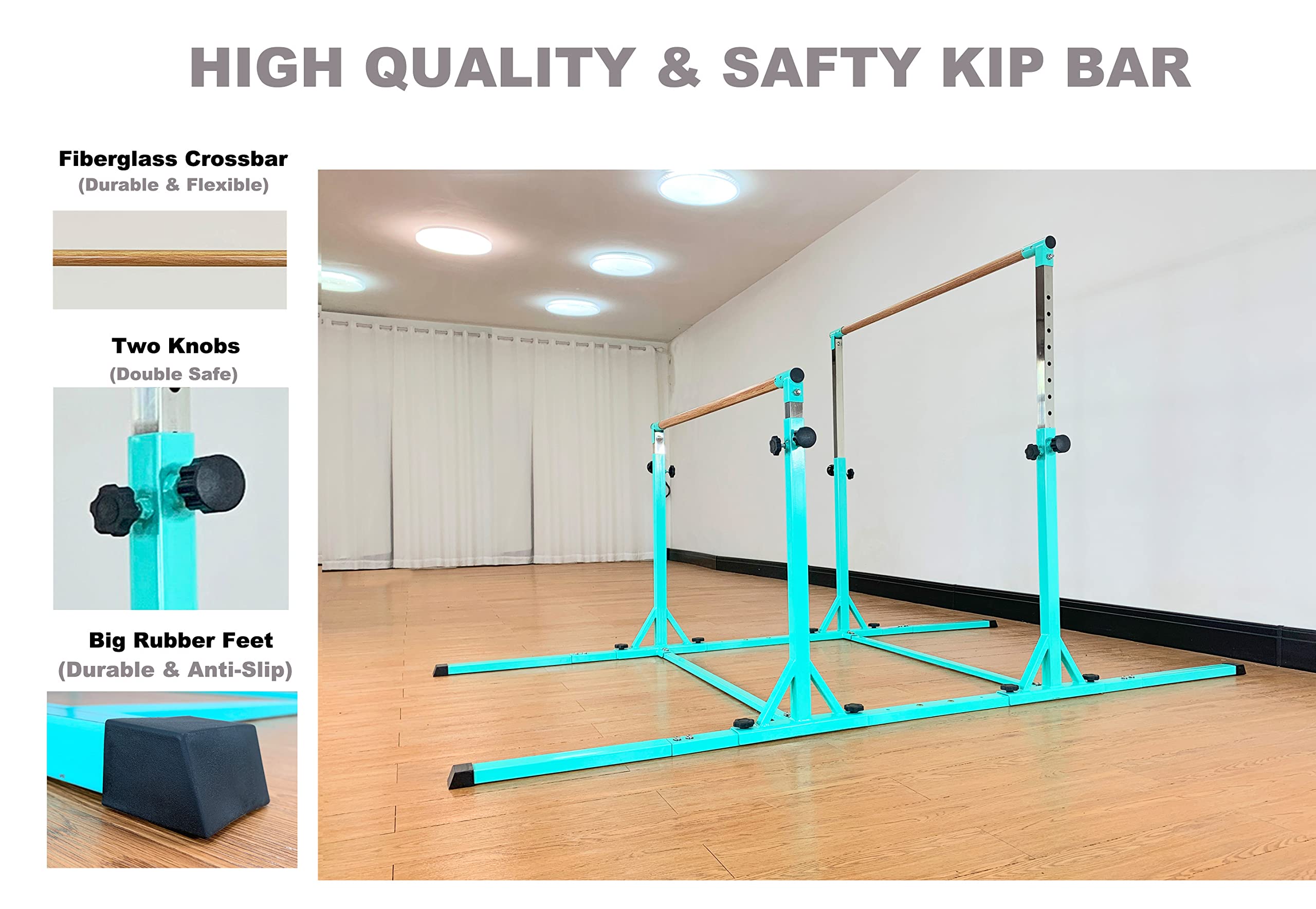 Marfula Gymnastics Double Horizontal Bars 3Play Gymnastic Parallel Bars Uneven Bars Gymnastics Training Bar With 304 Stainless S