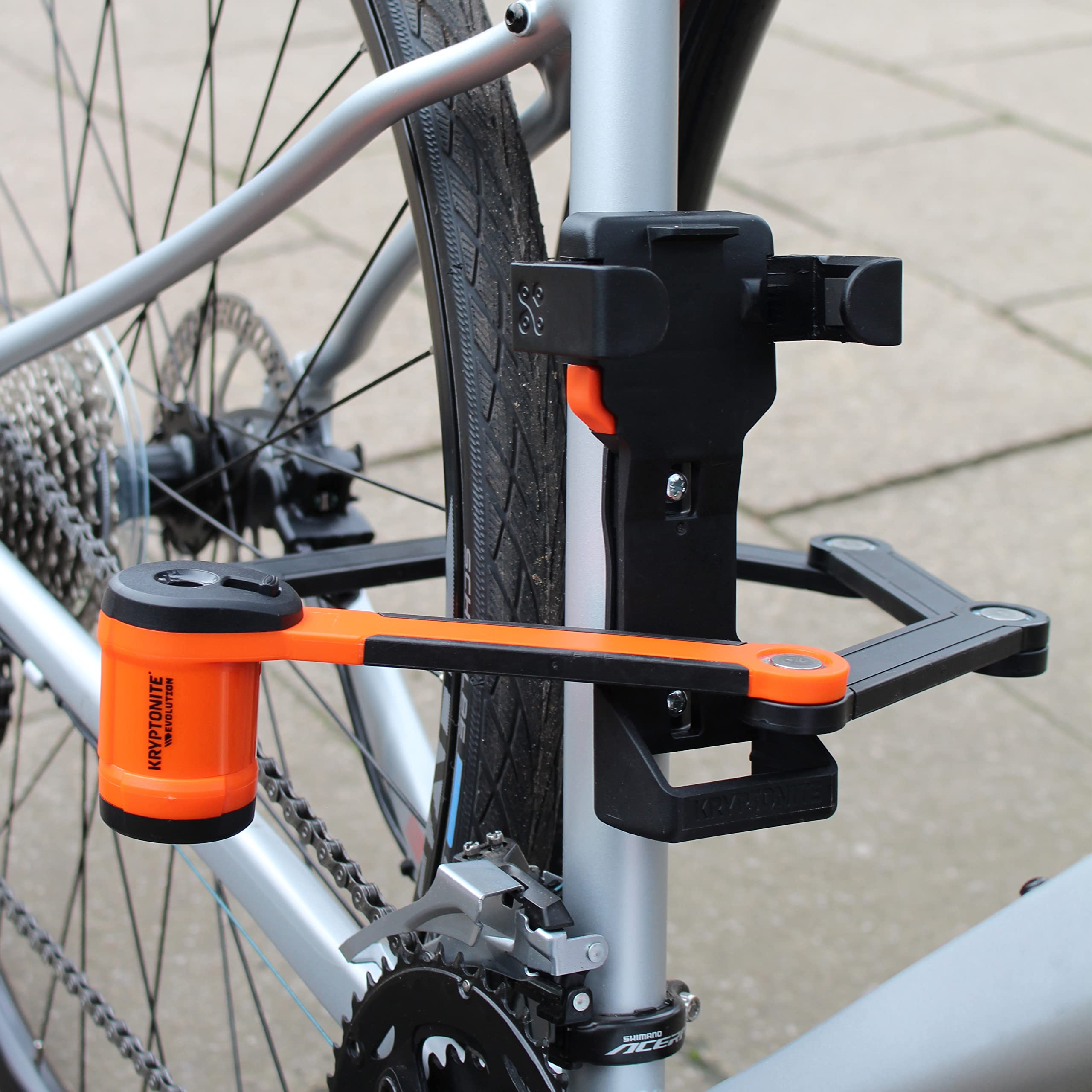 Kryptonite Evolution 790 Folding Bike Lock, Compact Lightweight High Security Anti-Theft Foldable Bicycle Lock With 2 Keys And M