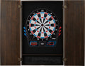 Viper By Gld Products Metropolitan Solid Wood Cabinet & Electronic Dartboard Ready-To-Play Bundle: Standard Set (777 Dartboard),