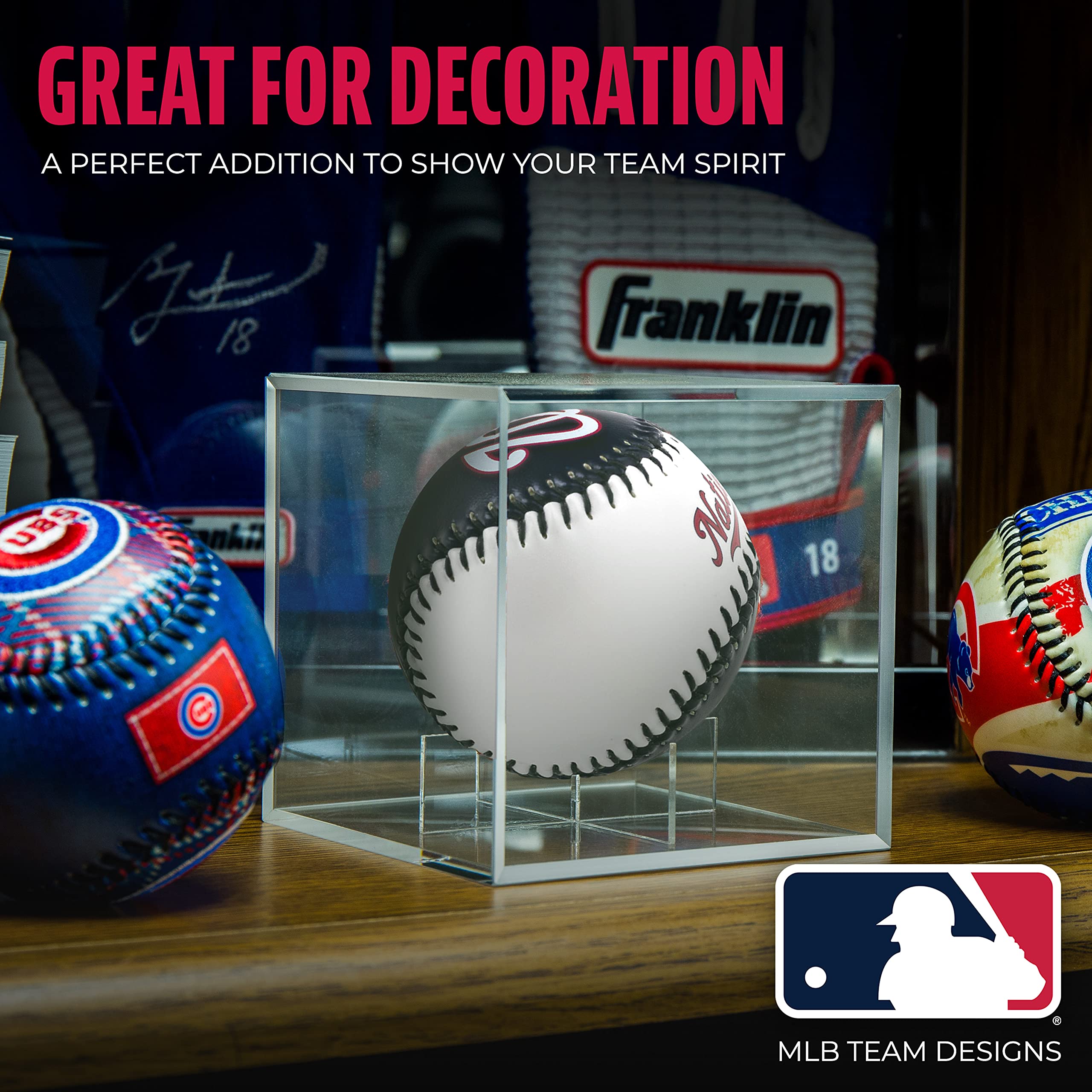 Franklin Sports Washington Nationals Mlb Team Baseball - Mlb Team Logo Soft Baseballs - Toy Baseball For Kids - Great Decoration