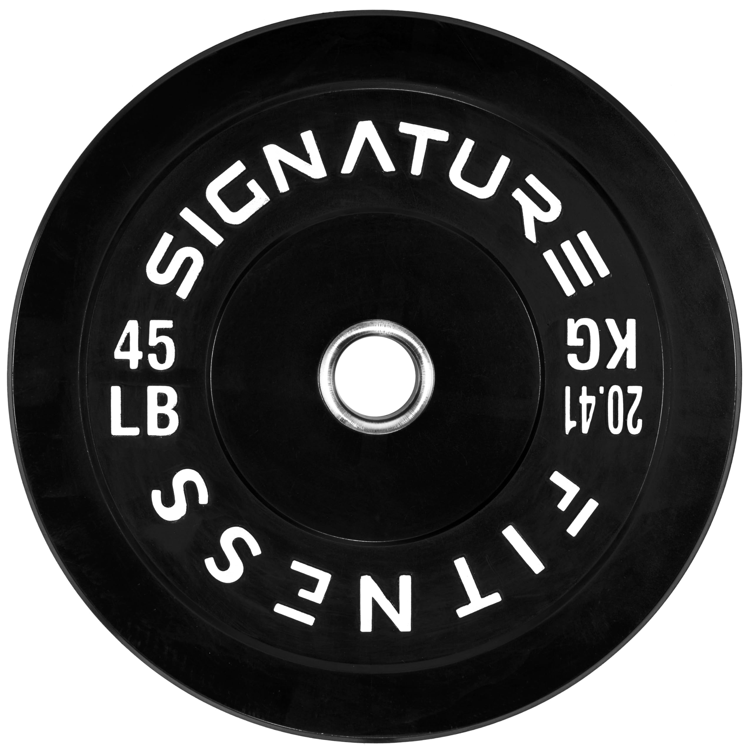 Fitvids 2'' Olympic Bumper Plate Weight Plates With Steel Hub, 45Lb, Single