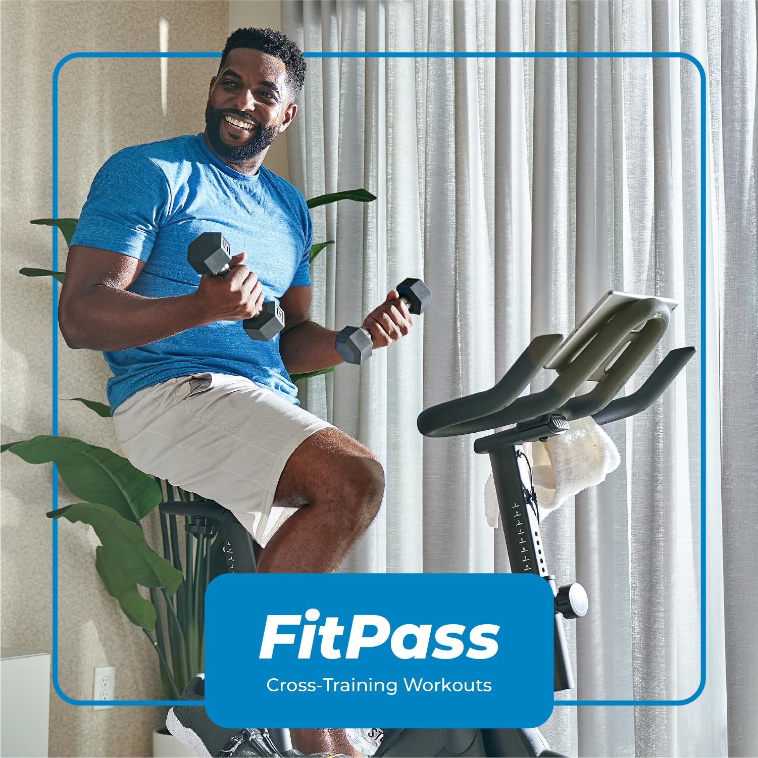 Echelon Ex-15 Smart Connect Fitness Bike, 30-Day Free Echelon Membership, Easy Storage, Small Spaces, Cushioned Seat, Solid, Sta