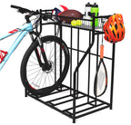Birdrock Home Garage Bike Storage & Stand | Holds 3 Bicycles | Garage Organizer & Sports Storage Station | Black