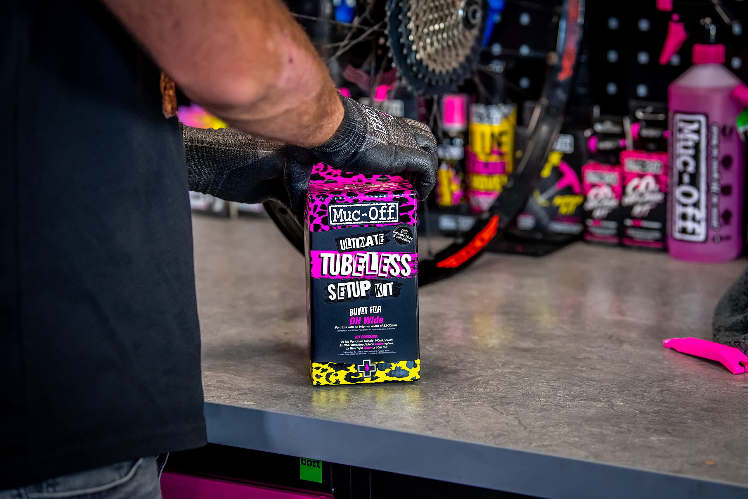 Muc-Off Ultimate Tubeless Setup Kit, Road/Gravel/Cx 60Mm - Tubeless Conversion Kit For Bikes - Includes Tubeless Tire Sealant An