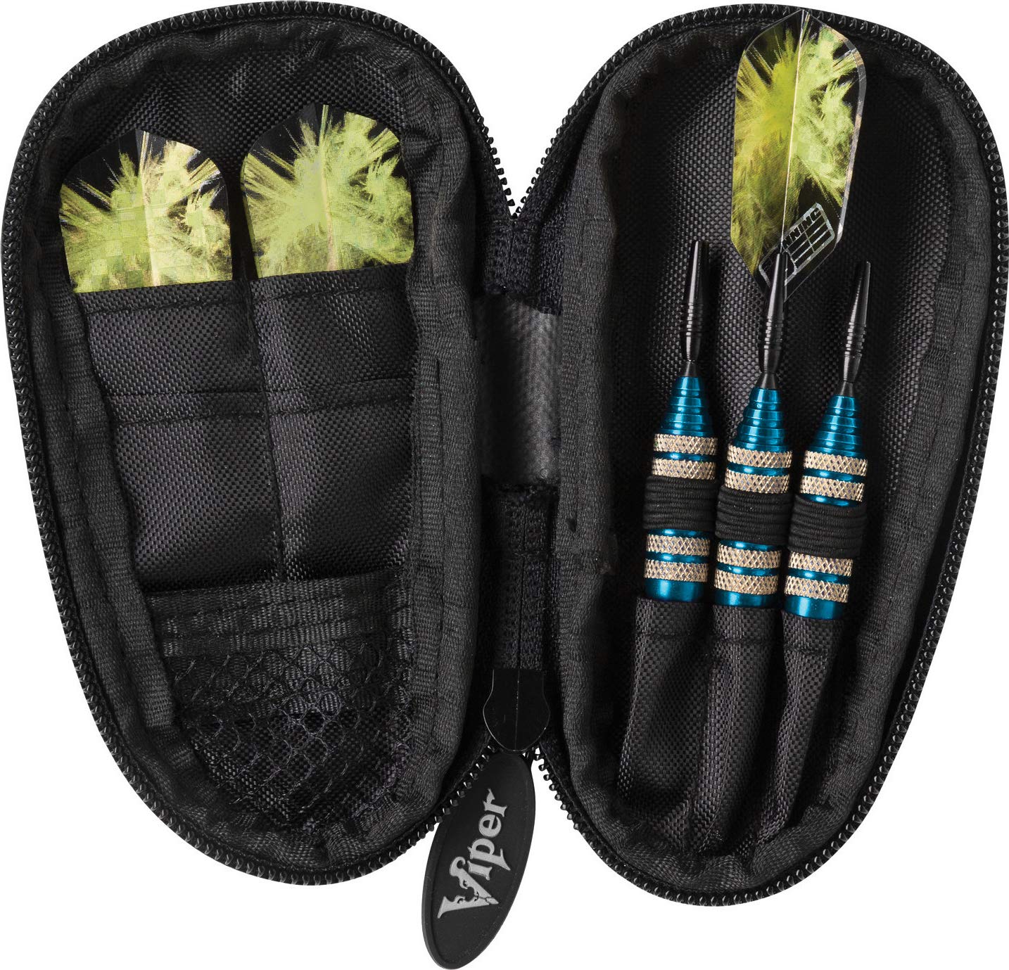 Viper Spinning Bee Soft Tip Darts With Casemaster Storage/Travel Case, Blue, 16 Grams