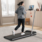 Sevobal Foldable Walking Pad Treadmill, Portable Under Desk Walking Pad With Incline Large Screen, Remote Control And App, Small