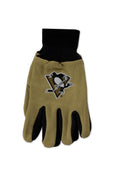 Nhl Pittsburgh Penguins Two-Tone Gloves, Gold/Black