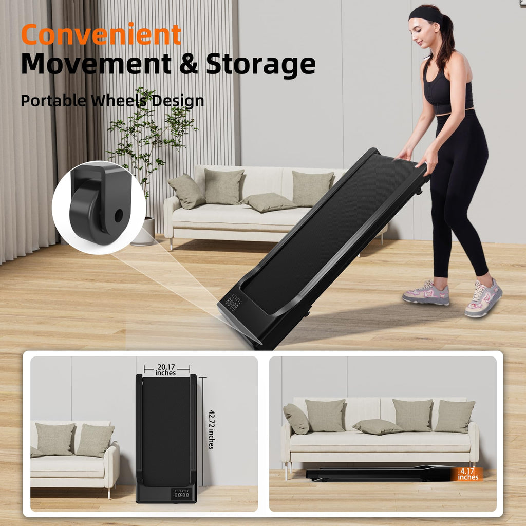 Superun Walking Pad, Under Desk Treadmill, 3 In 1 Portable Treadmill With Remote Control Led Display, 2.2 Hp Quiet Walking Joggi