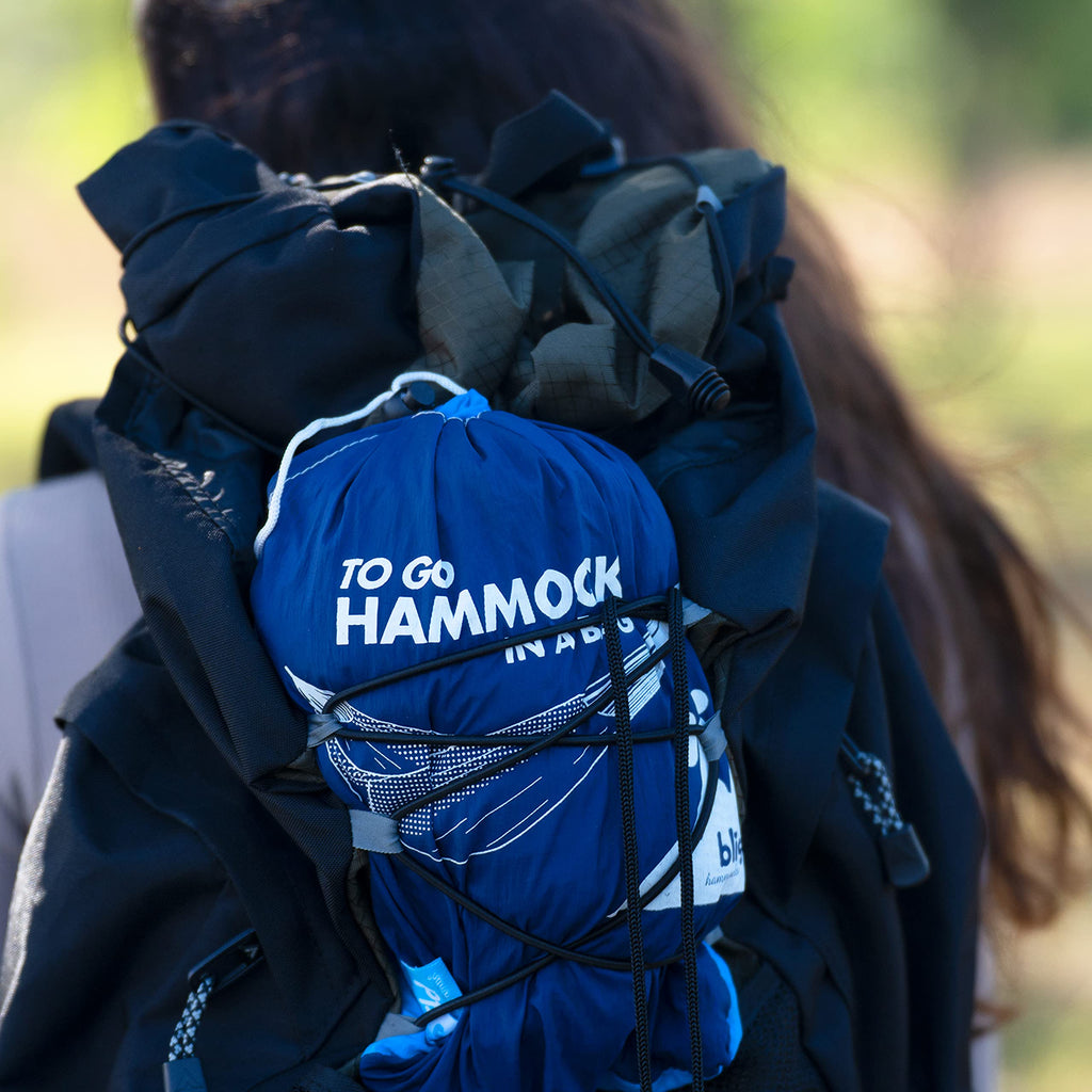Bliss Hammocks Bh-406Pp To Go Bag Travel, Rip-Stop Polyester Dual-Color Fabric, Portable Hammock, Supports Up To 260-Pounds For