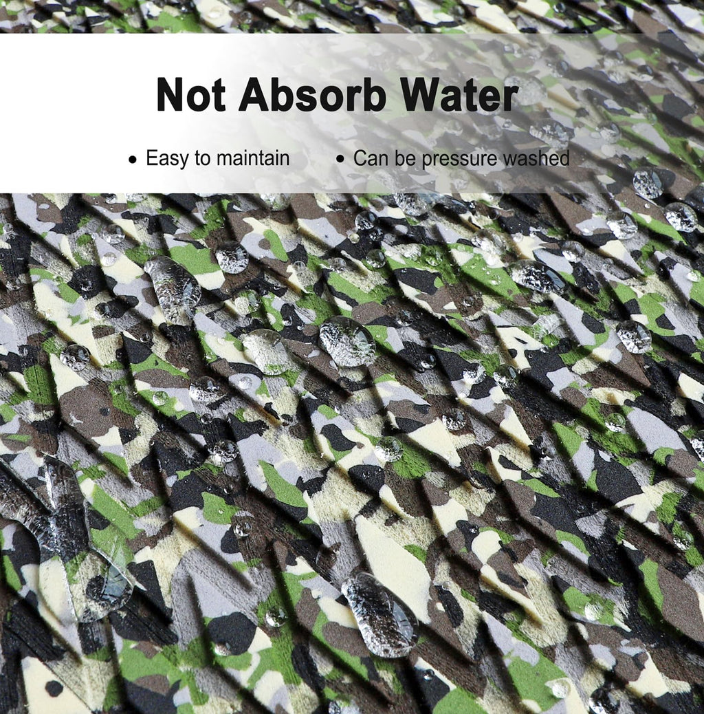 Hjdeck Boat Flooring Camo Eva Foam Boat Decking Self Adhesive Non Slip Deck Grip Mat Surfboard Traction Pad Marine Carpet For Bo