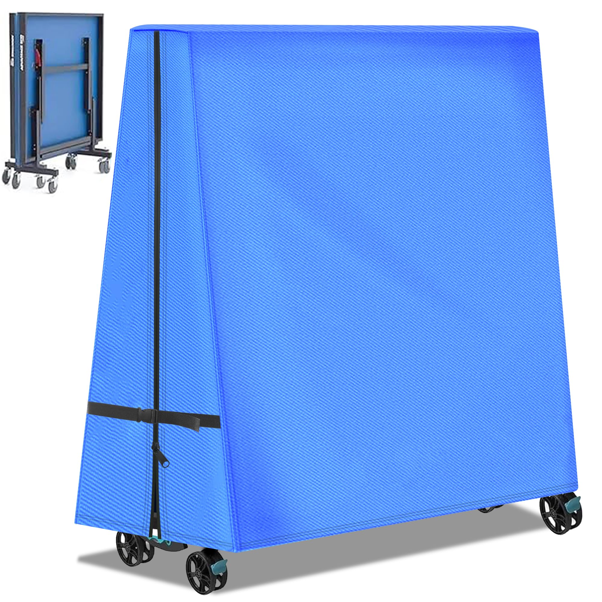 Ping Pong Table Cover 600D Heavy Duty Waterproof for Outdoor & Indoor Foldable 9 x 5 FT Folding Table Tennis Tables