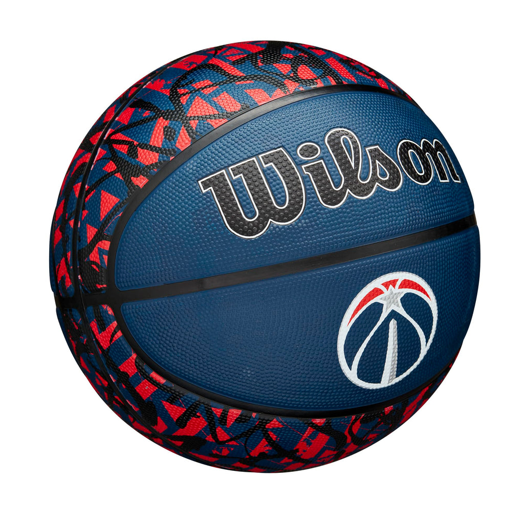 Wilson Nba Team Graffiti Basketball - Washington Wizards, Size 7-29.5''