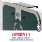Franklin Sports Nba Milwaukee Bucks Mini Over The Door Basketball Hoop - Kids Indoor Mini Hoop With Ball - Nba Fan Shop Toy For