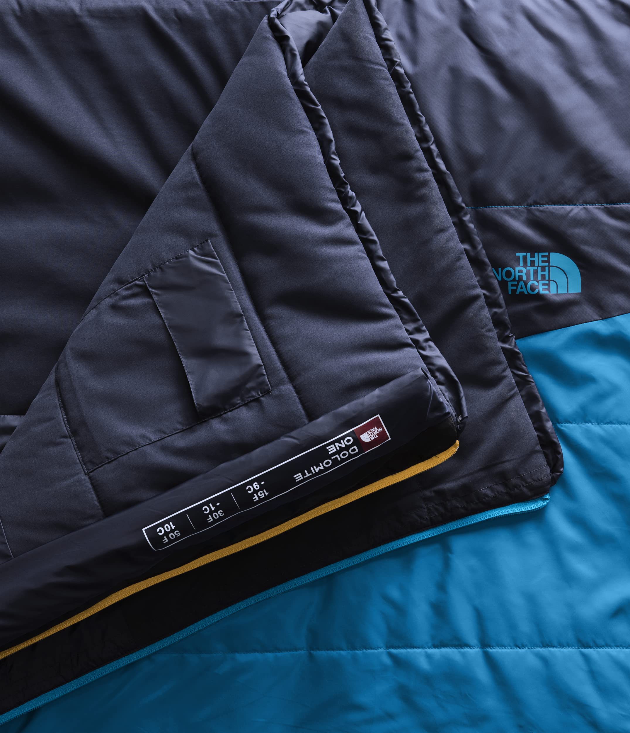 The North Face Dolomite One 15F / -9C, 3-in-1 Insulated Sleeping Bag | Water Repellent, Rectangular Shape, Fleece Lined Mid Laye