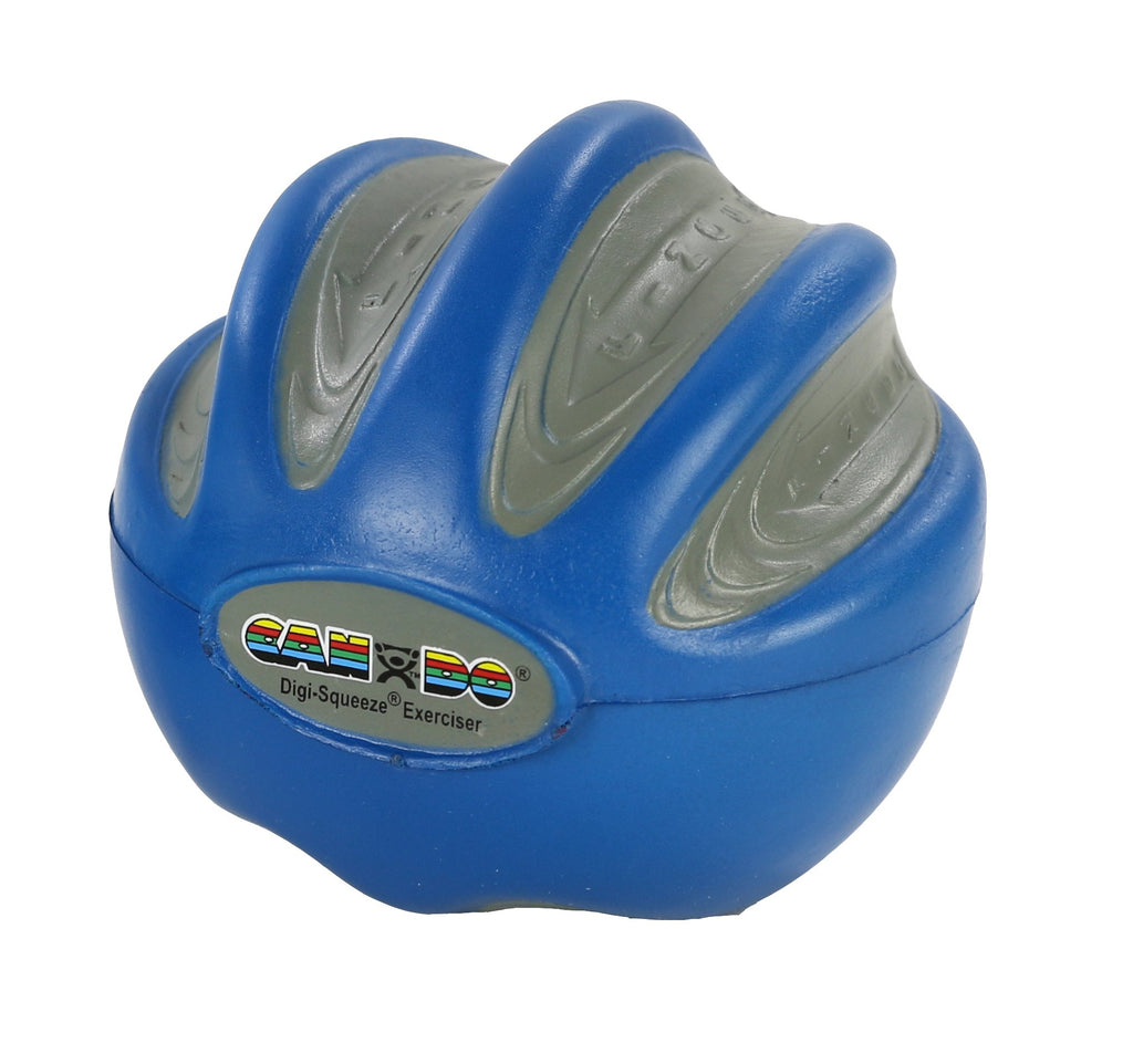Fei 10-1983 Fabrication Cando Digi-Squeeze Hand/Finger Exerciser, Heavy, Blue, Medium
