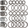 VANSIHO Bicycle Ball Bearing Kit, Steel Caged Retainers, 50 Pieces in 10 Sizes 4-8mm, Grey, Professional Grade for Headset Hub C