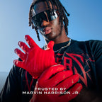 Cutters Rev Pro 6.0 Receiver Gloves Solid Red XL