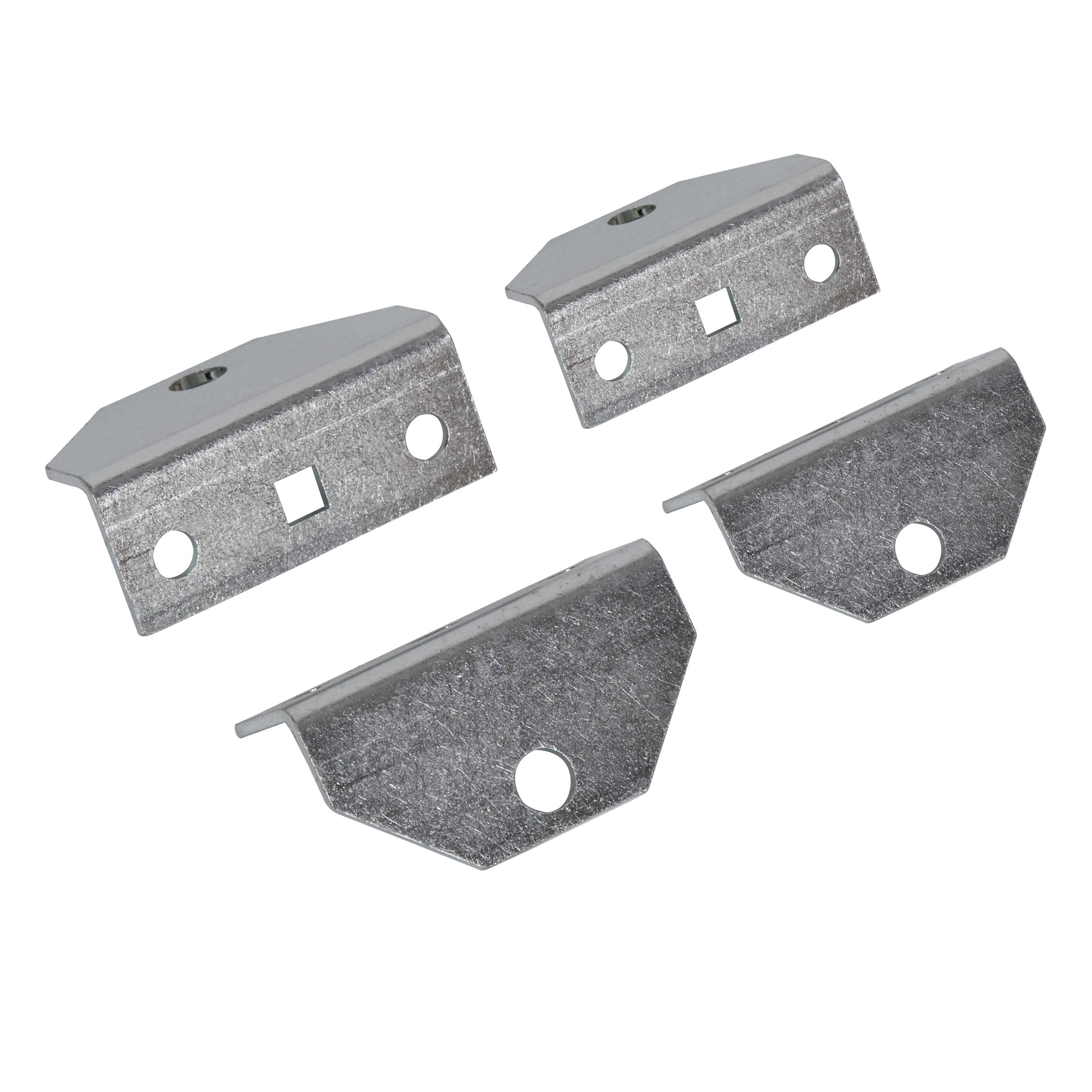 Ecotric 4Pcs 10'' Galvanized Swivel Top Bunk Bracket Kit For 2 X 4/2 X 6 Boat Trailer Crossmember - Ski Boat, Fishing Boat Or Sa