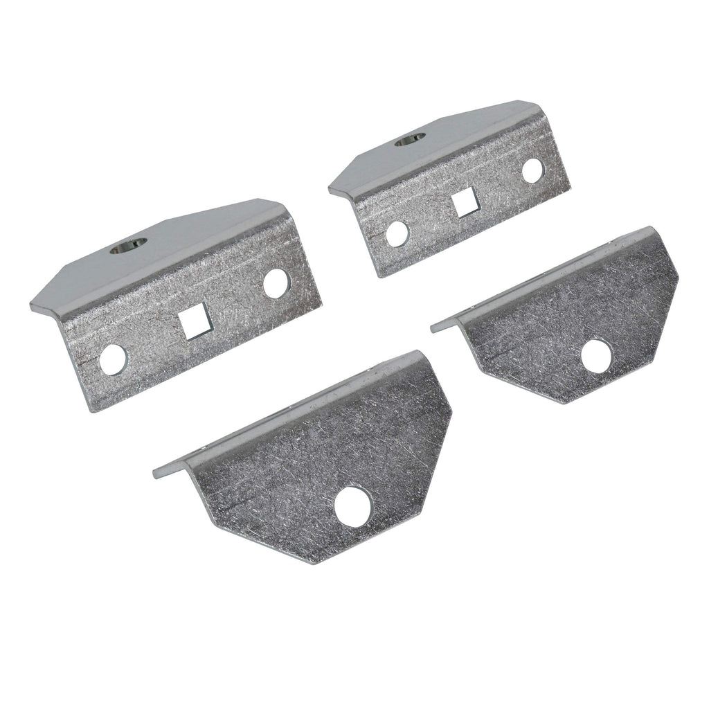 Ecotric 4Pcs 8'' Galvanized Swivel Top Bunk Bracket Kit Compatible With 2 X 4 Boat Trailer Crossmember - Ski Boat, Fishing Boat