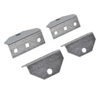 Ecotric 4Pcs 8'' Galvanized Swivel Top Bunk Bracket Kit Compatible With 2 X 4 Boat Trailer Crossmember - Ski Boat, Fishing Boat