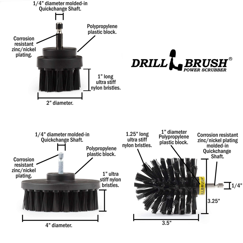 Cleaning Accessories - Industrial Brush - Baked On Food Remover - Electric Smoker - Smokers And Grills - Drill Brush - Bbq Clean