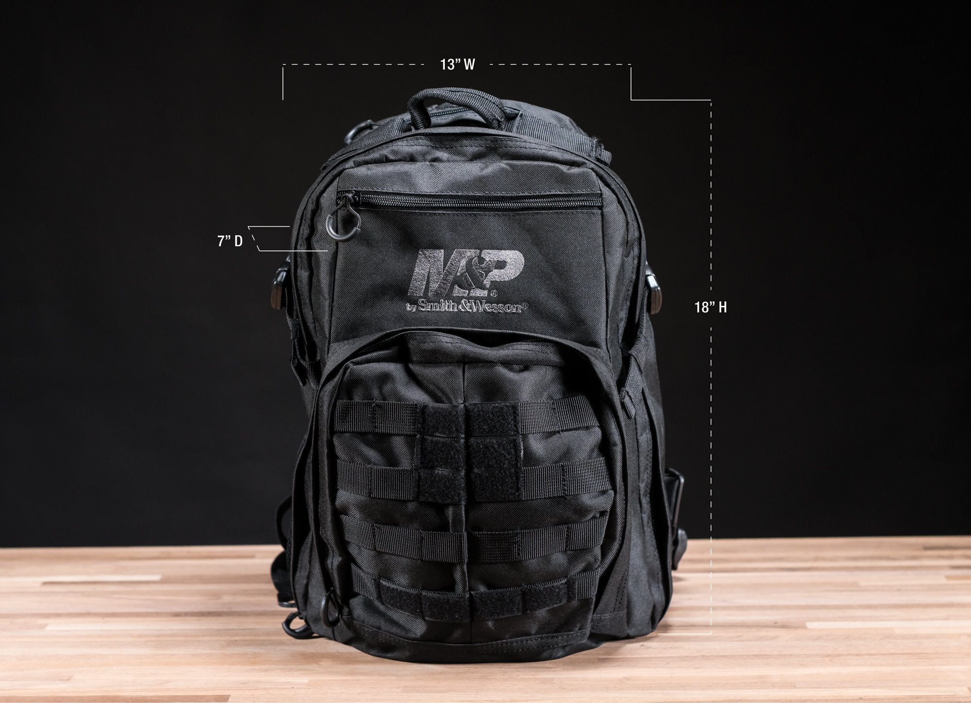 Smith & Wesson M&P Duty Series Small Backpack With Weather Resistance, Ballistic Fabric Construction And Molle For Hunting, Rang