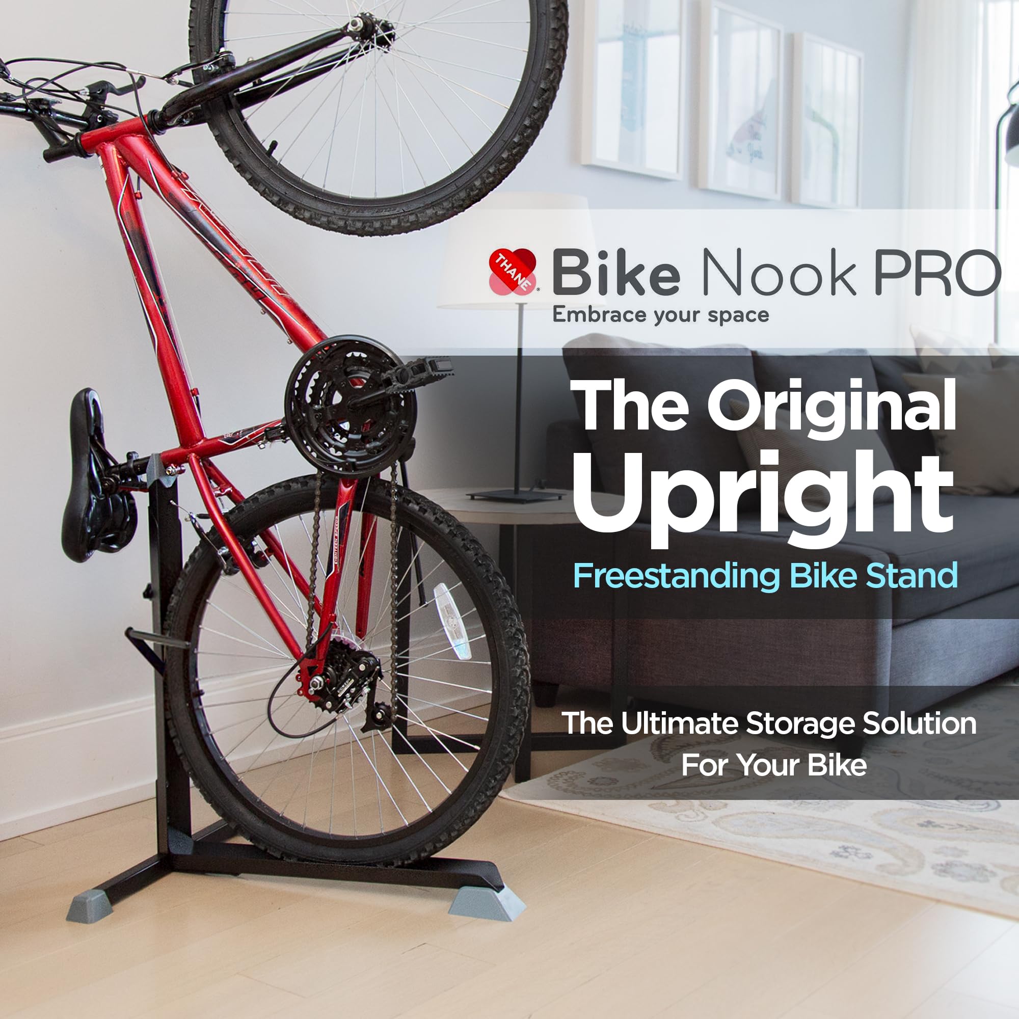 Bike Nook Bike Stand & Vertical Storage Rack The Original Vertical Bicycle Floor Stand For Garage Storage And Indoor And Outdoor