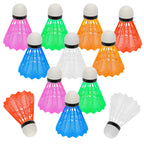 Hysagtek 12 Pcs Plastic Badminton Shuttlecocks Badminton Birdie Indoor Outdoor Sport Training Badminton Birds For Ball Training 