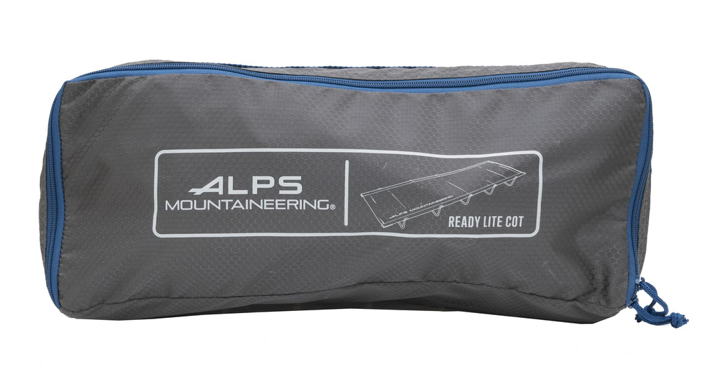 Alps Mountaineering Ready Lite Camping Cot, One Size, Charcoal/Blue