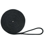 Extreme Max 3006.2126 Boattector Double Braid Nylon Dock Line - 1/2'' X 25', Black
