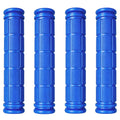 Kasteco 2 Pairs Bicycle Handle Bar Grips Mushroom Grips for BMX/Road Mountain Bikes (Blue)