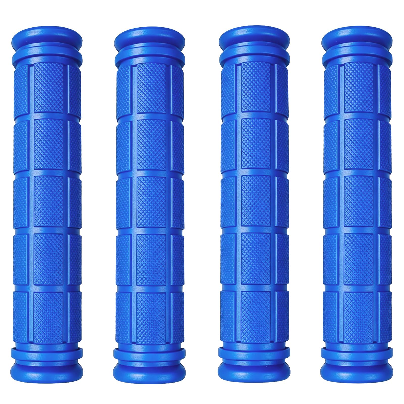 Kasteco 2 Pairs Bicycle Handle Bar Grips Mushroom Grips for BMX/Road Mountain Bikes (Blue)