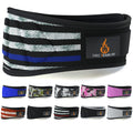 Fire Team Fit Weight Lifting Belt for Men and Women, 6 Inch, Bodybuilding & Fitness Back Support for Cross Training Workout, Squ
