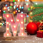 Foaky Led Letter Lights Sign Light Up Pink Letters Glitter Alphabet Letter Sign For Night Light Weddingbirthday Party Battery Po
